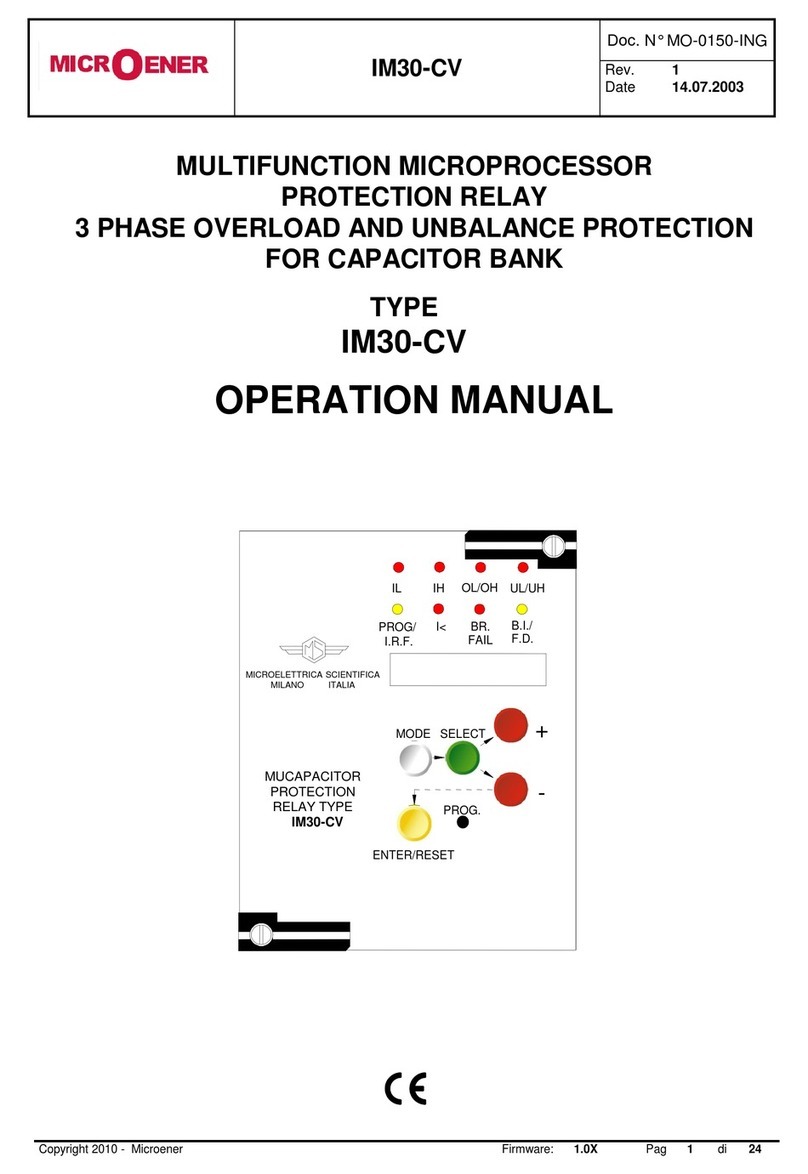 MICROENER IM30-CV Operation manual