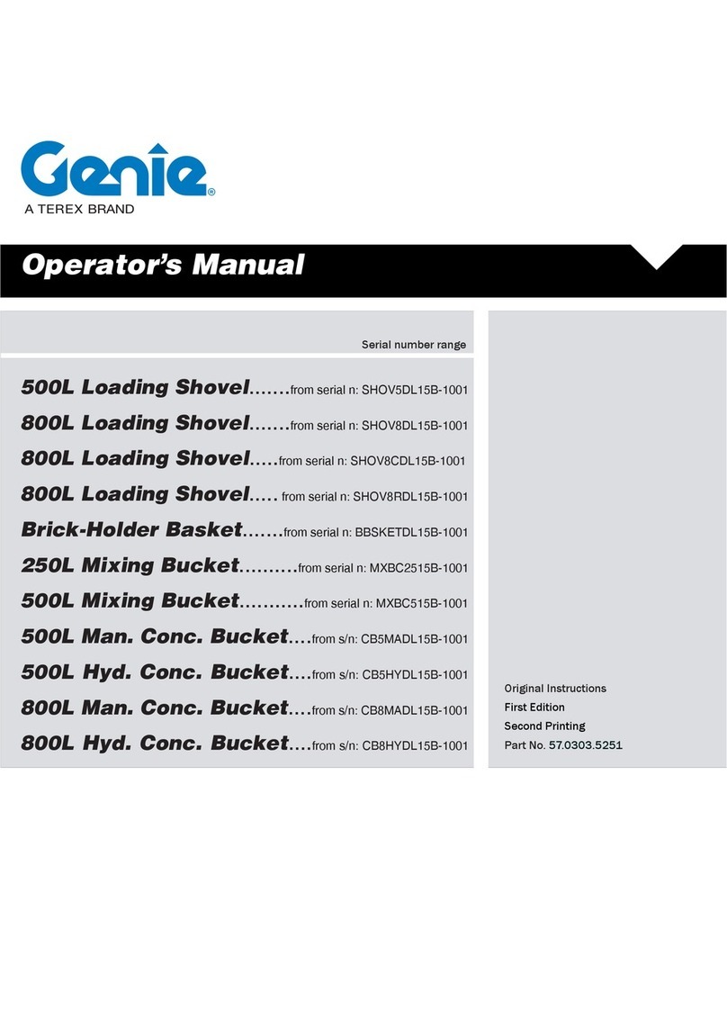 Terex Genie SHOV5DL15B-1001 User manual Terex Genie SHOV5DL15B-1001 User manual