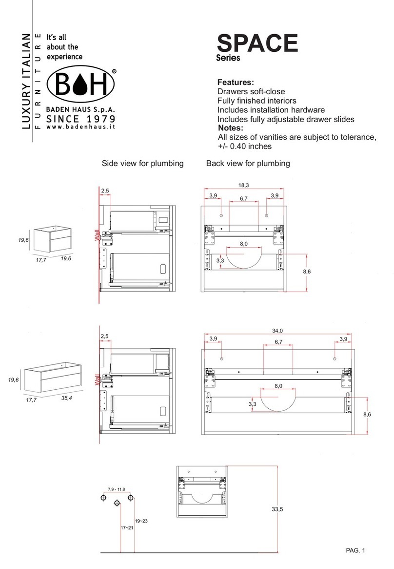 BADEN HAUS SPACE Series User manual