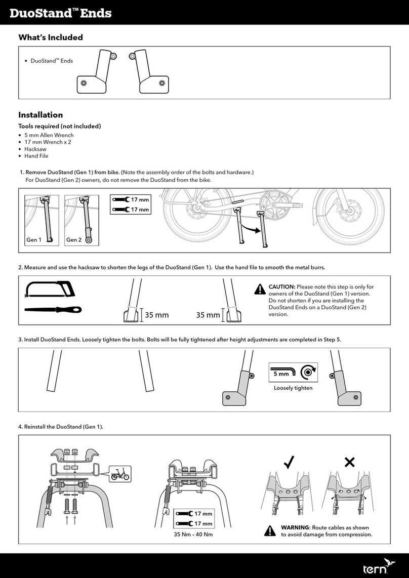 Tern DuoStand Ends quick start guide