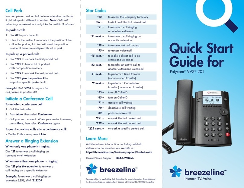 Polycom VVX 201 User manual