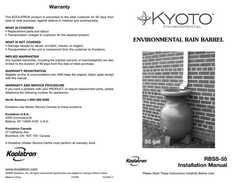 Kyoto RBSS-55 installation manual