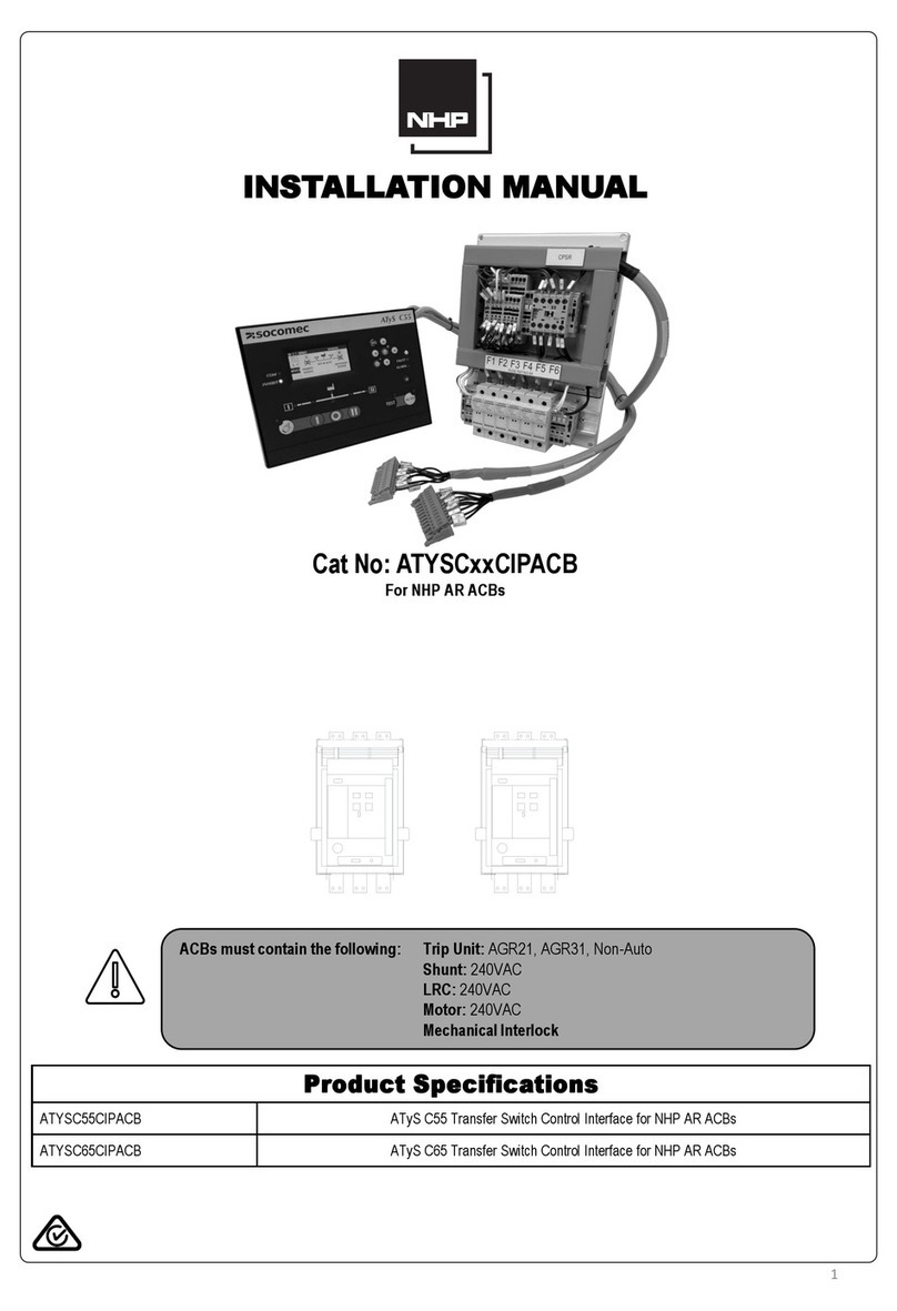 NHP ATYSC CIPACB Series installation manual