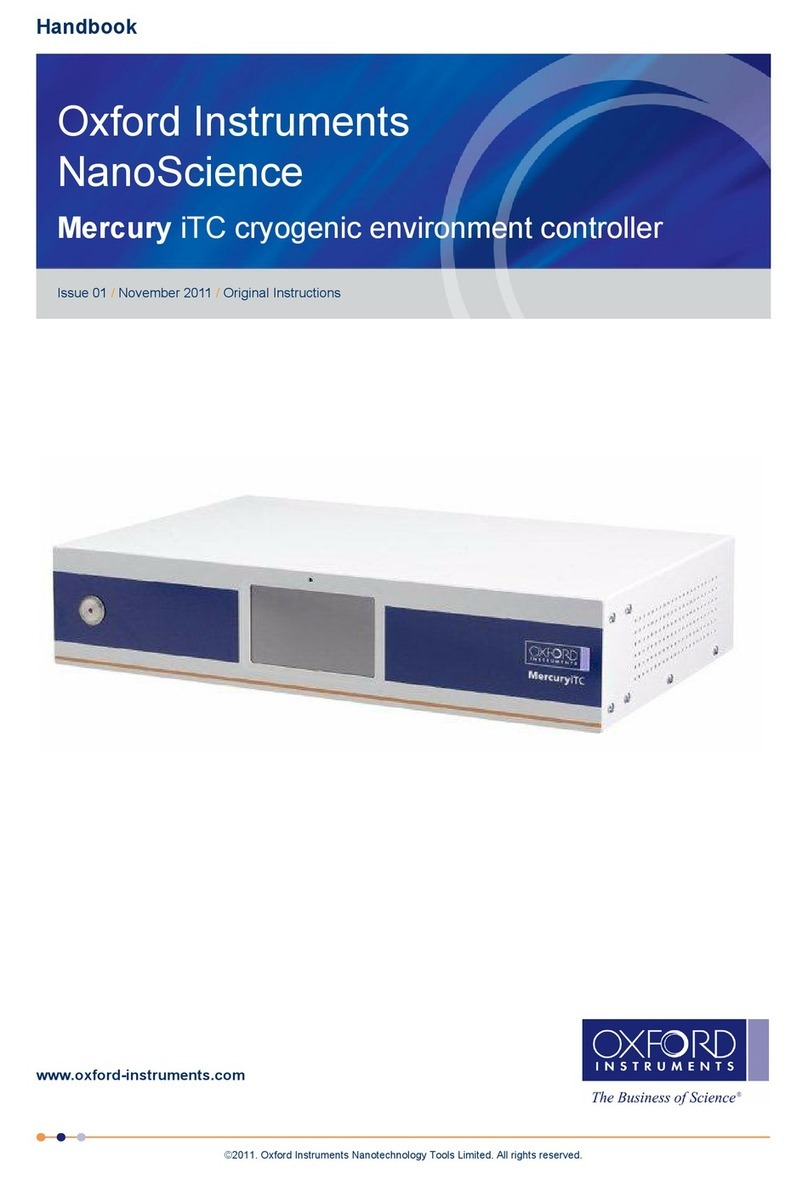 Oxford Instruments Mercury iTC User manual