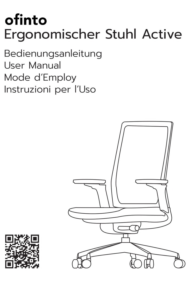 ofinto Ergonomischer Stuhl Active User manual ofinto Ergonomischer Stuhl Active User manual