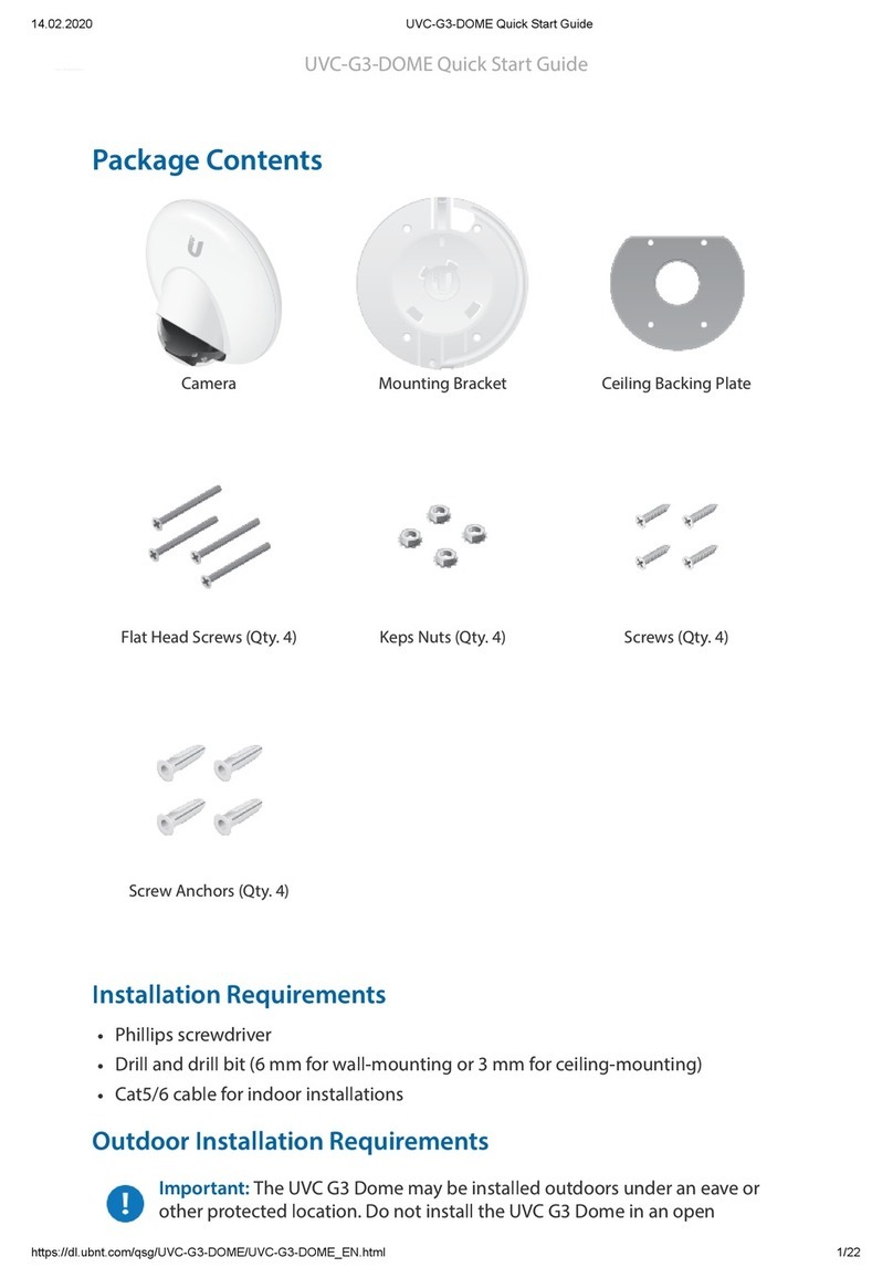 Uni-Fi UVC-G3-DOME quick start guide