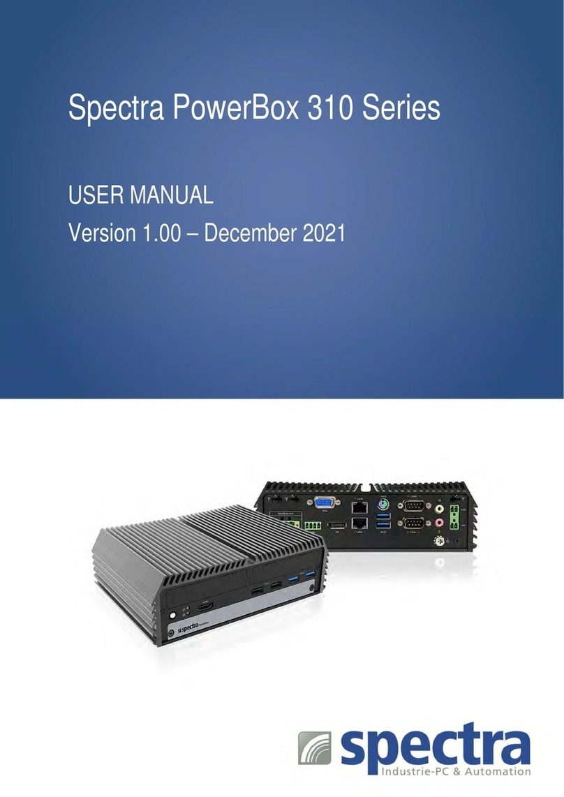 Spectra PowerBox 310 Series User manual