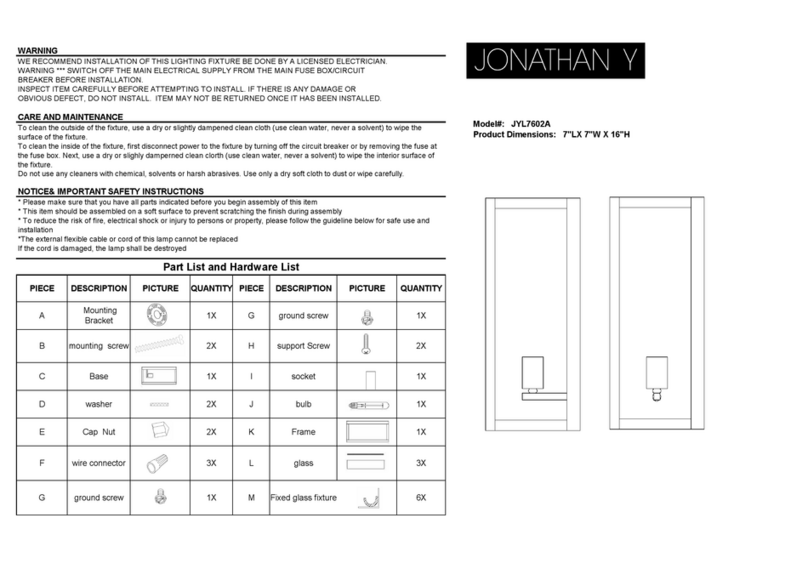 JONATHAN Y JYL7602A quick start guide