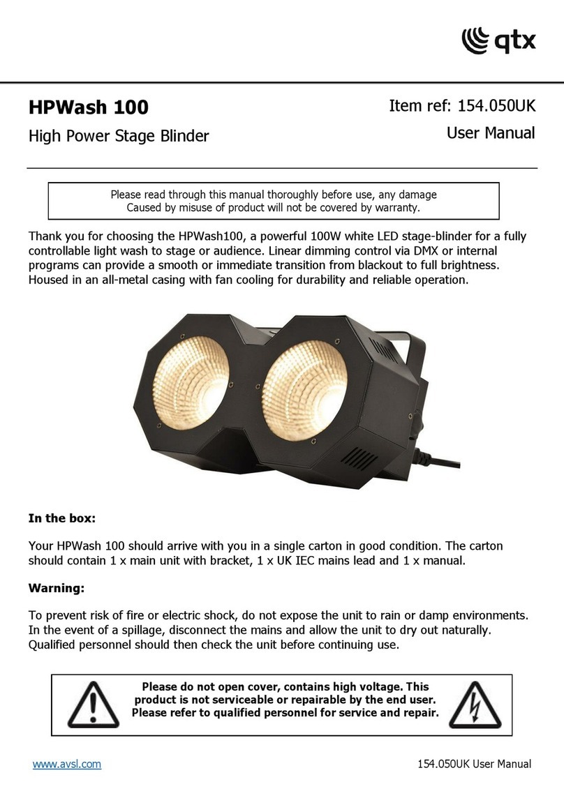 Qtx HPWash 100 user manual