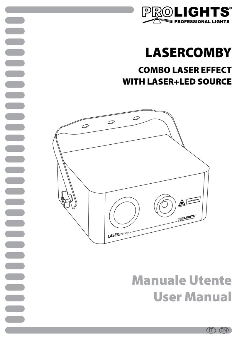 ProLights LASERCOMBY User manual