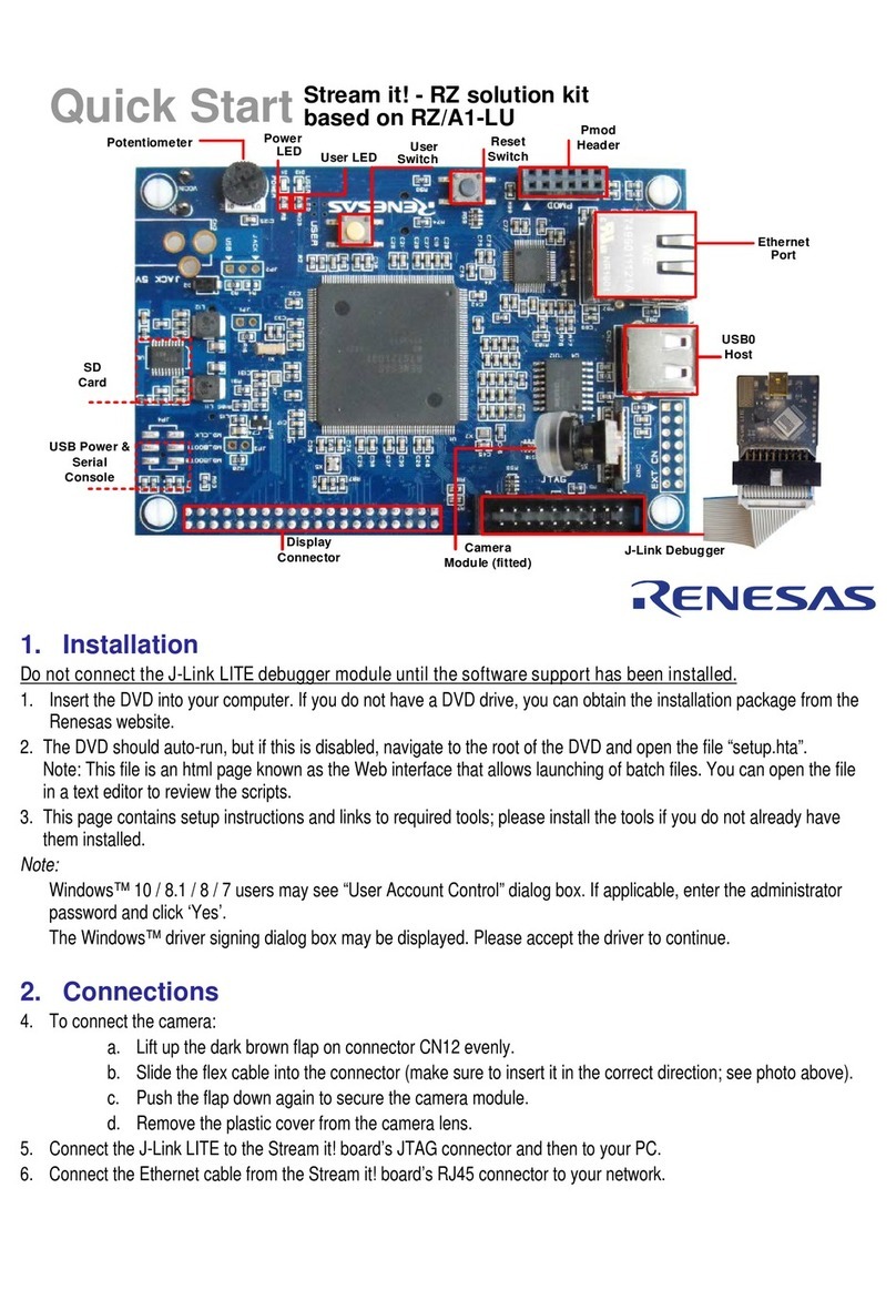 Renesas Stream it User manual