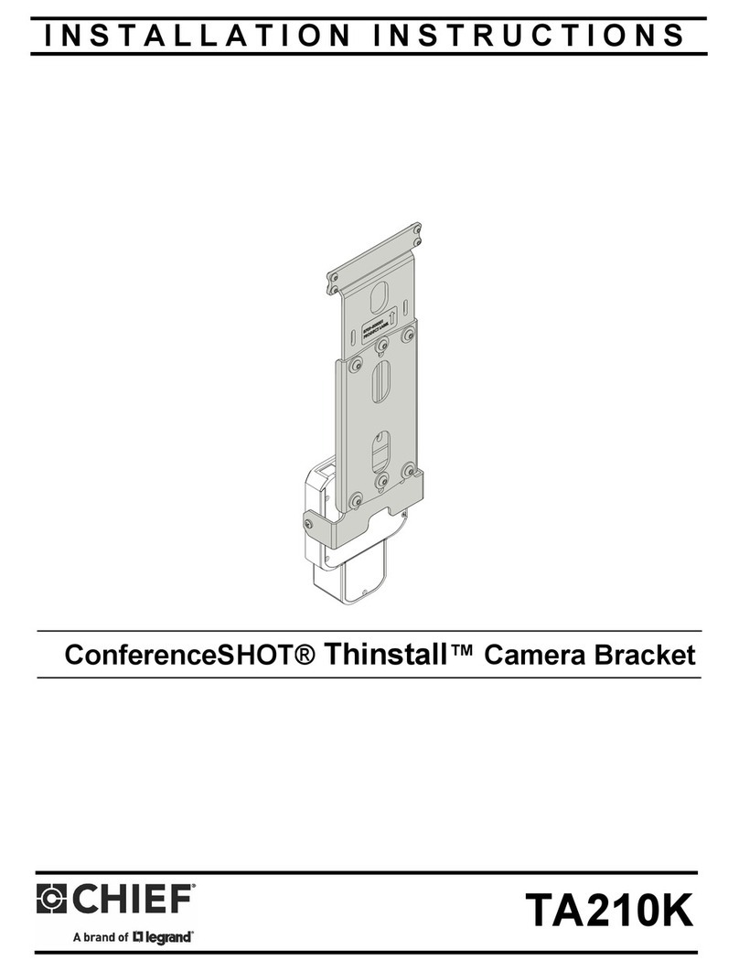 LEGRAND CHIEF ConferenceSHOT Thinstall TA210K User manual