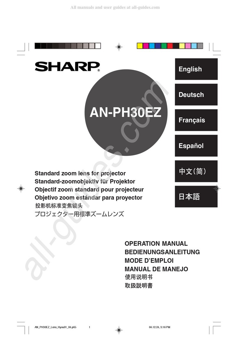 Sharp AN-PH30EZ Operation manual Sharp AN-PH30EZ Operation manual