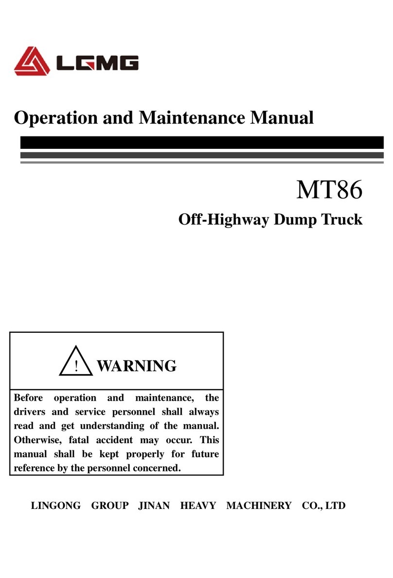 LGMG MT86 Operation and maintenance manual