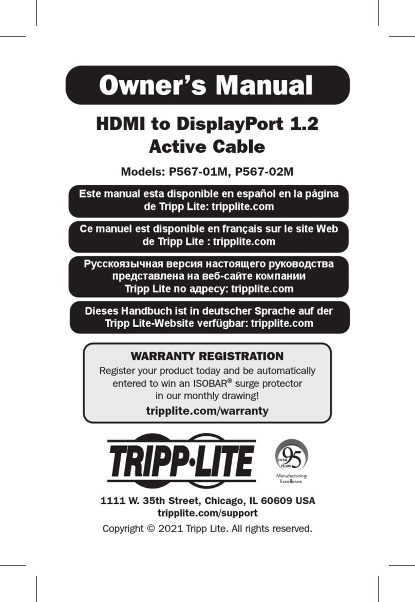 Tripp Lite P567-01M User manual