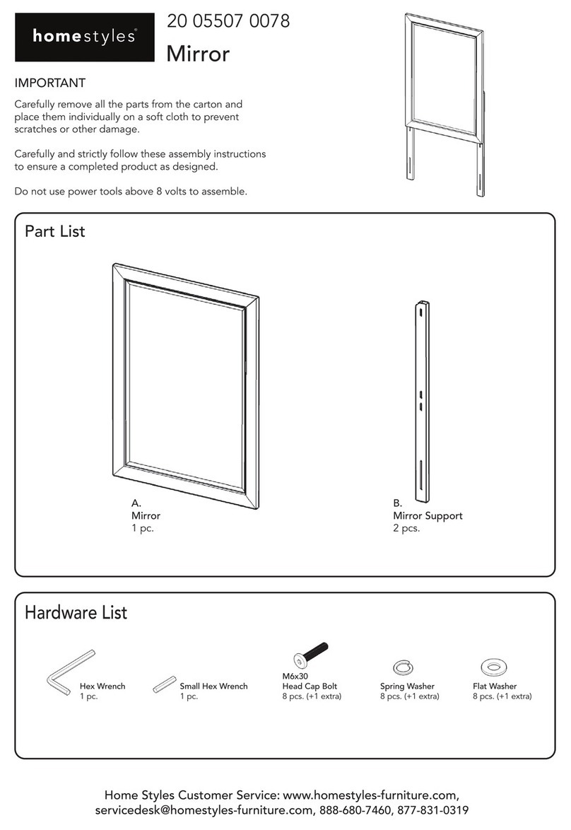 Home Styles 20 05507 0078 Assembly instructions