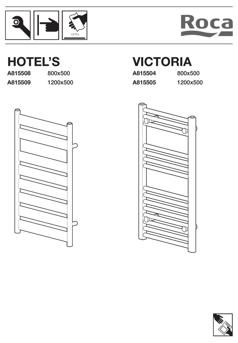 Roca HOTEL'S A815508 Assembly instructions