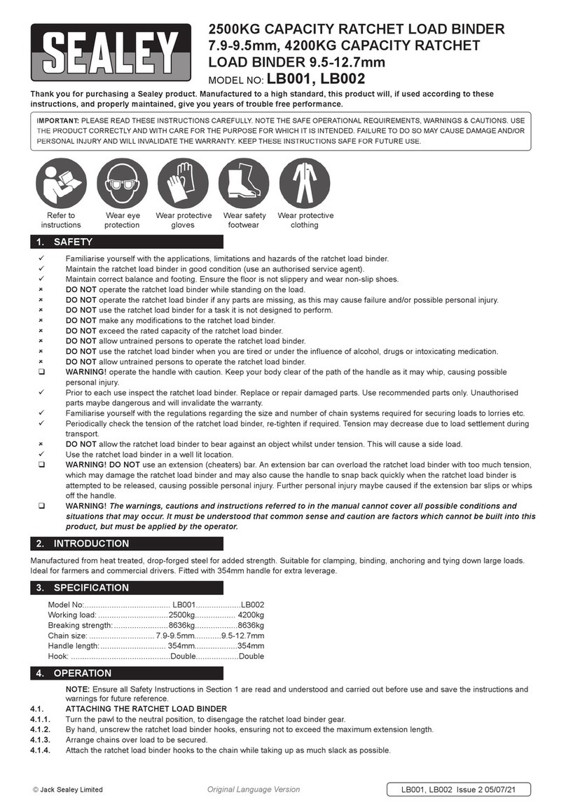 Sealey LB001 instruction manual