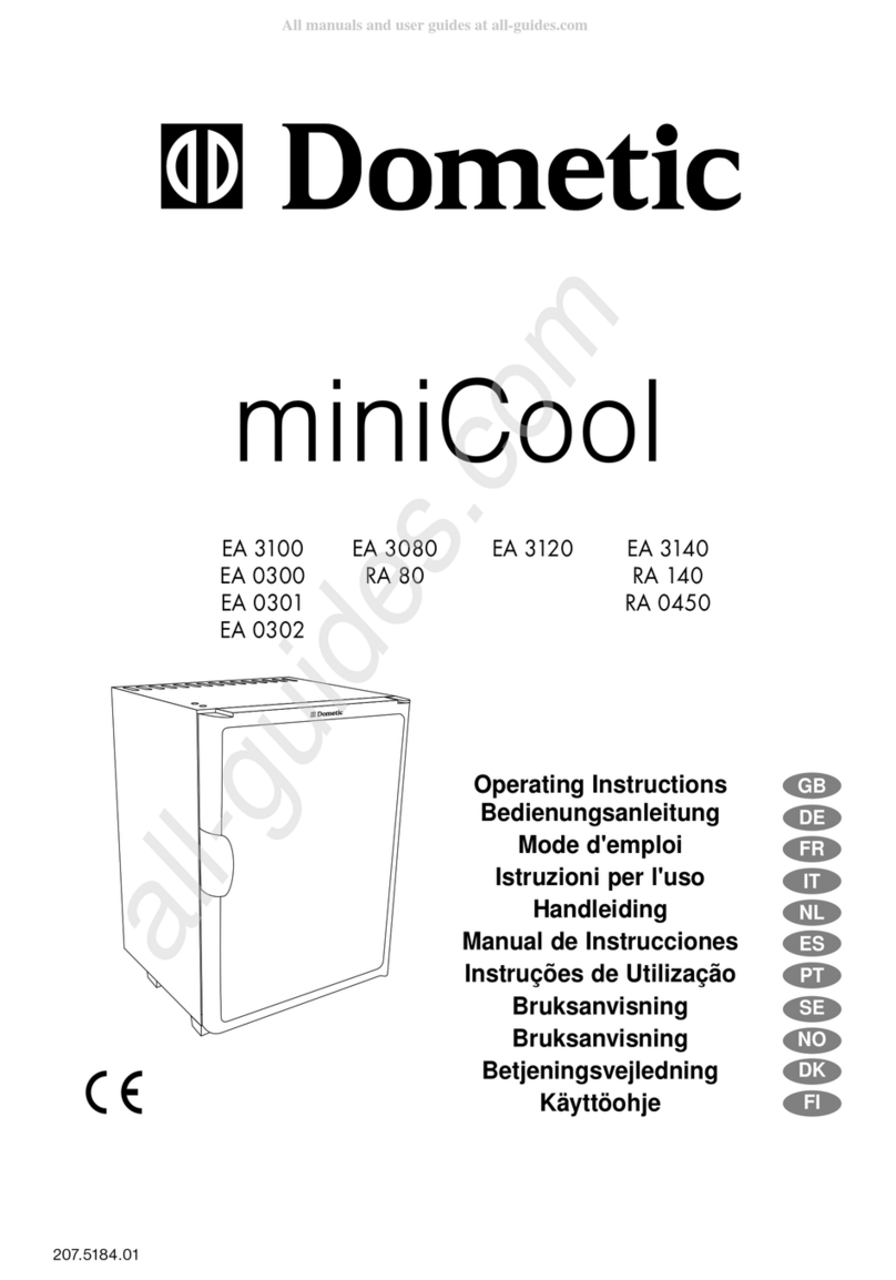 Dometic EA3100 operating instructions