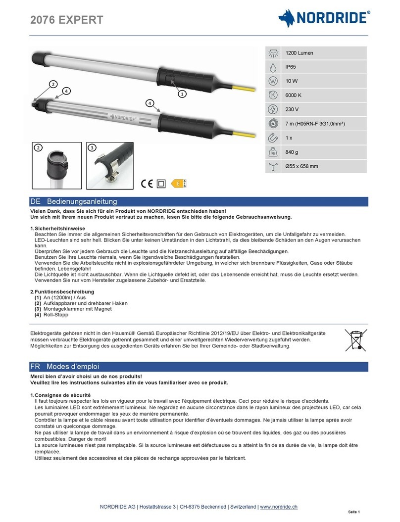 NORDRIDE 2076 EXPERT User manual