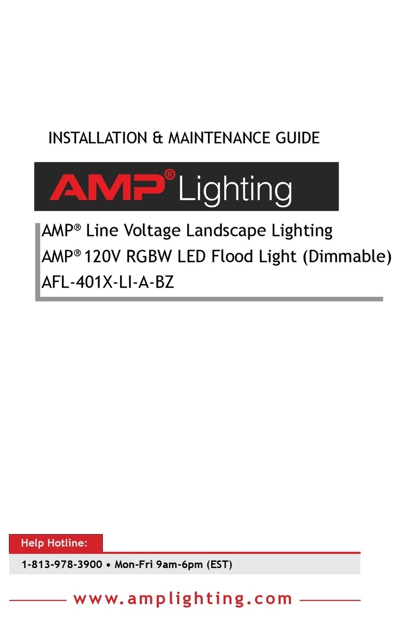 AMP Lighting AFL-401-LI-A-BZ Series Operating and safety instructions
