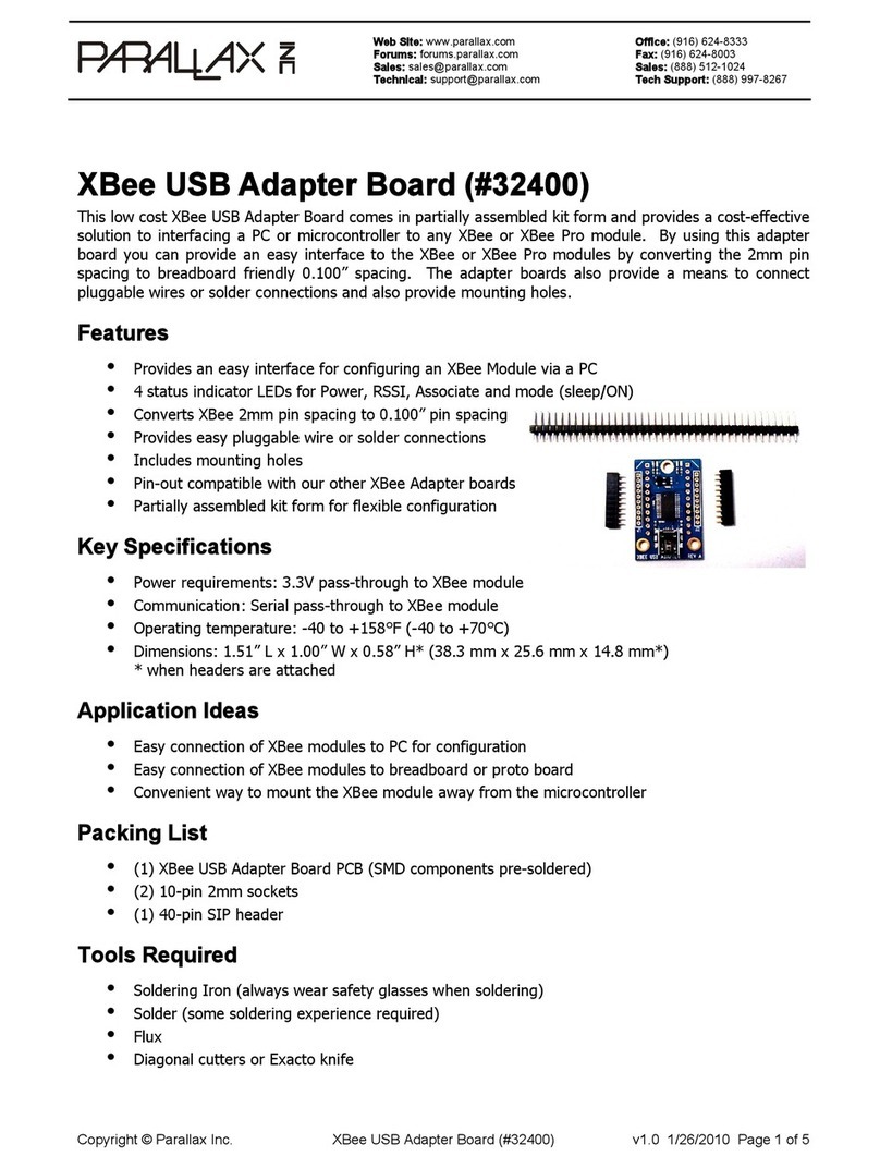 Parallax XBee User manual