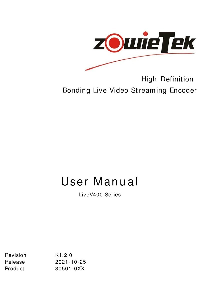ZowieTek LiveV400 Series user manual