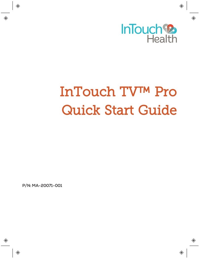 InTouch Health TV Pro quick start guide InTouch Health TV Pro quick start guide