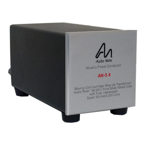 Audio Note AN-S4 Technical manual
