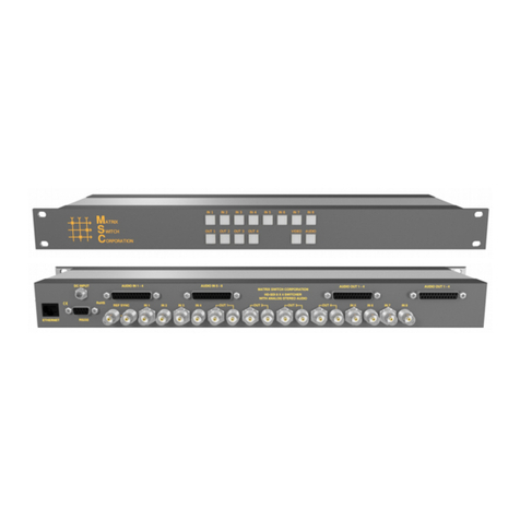 Matrix Switch Corporation MSC-HD84AAL User manual