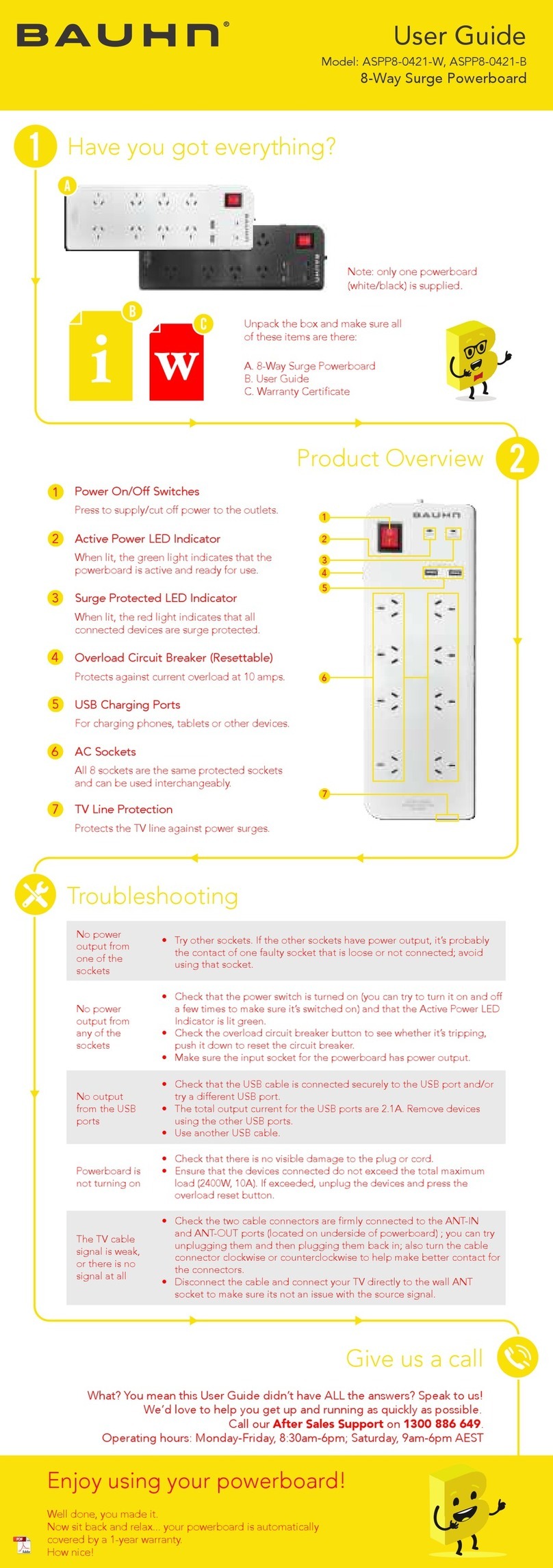 Bauhn ASPP8-0421-B user guide
