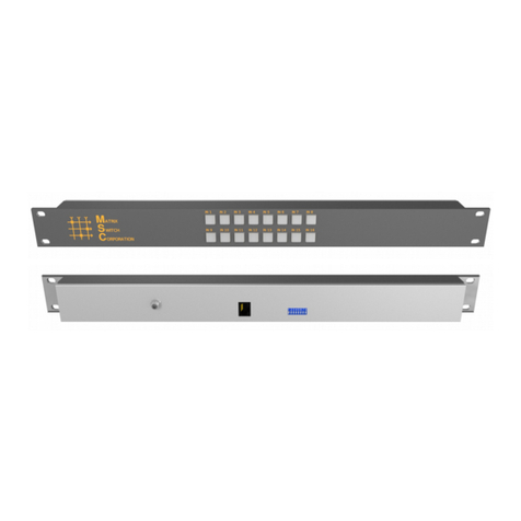 Matrix Switch Corporation MSC-CP16X1E User manual