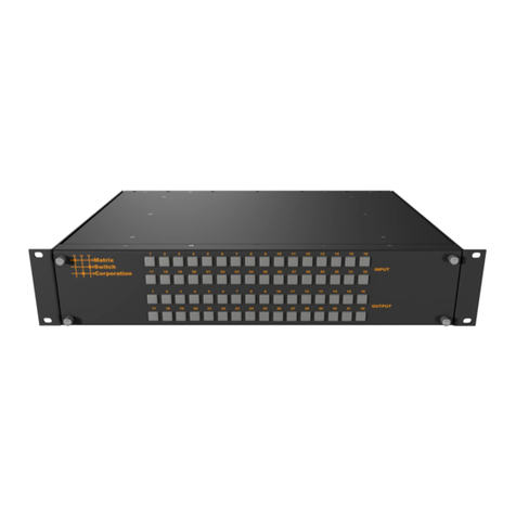 Matrix Switch Corporation MSC-XA3232L User manual