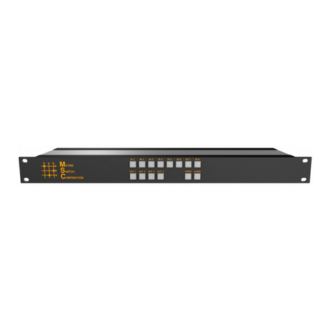 Matrix Switch Corporation MSC-HD84DEL product manual
