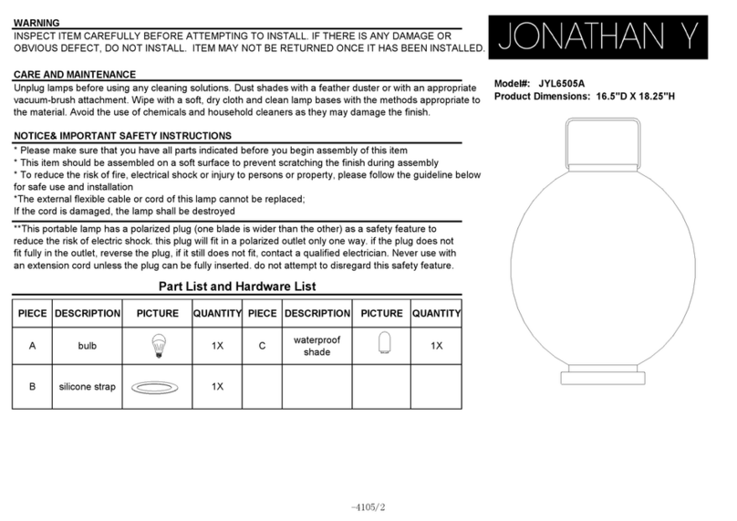 JONATHAN Y JYL6505A User manual JONATHAN Y JYL6505A User manual