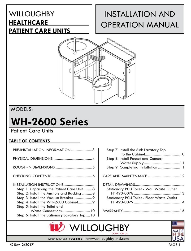 Willoughby WH-2600 Series Installation and operation manual