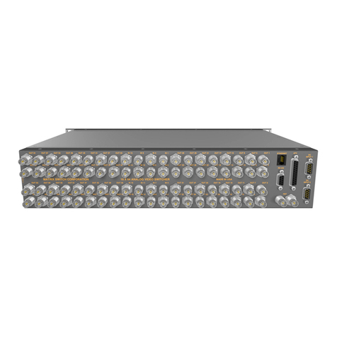 Matrix Switch Corporation MSC-V1664 User manual