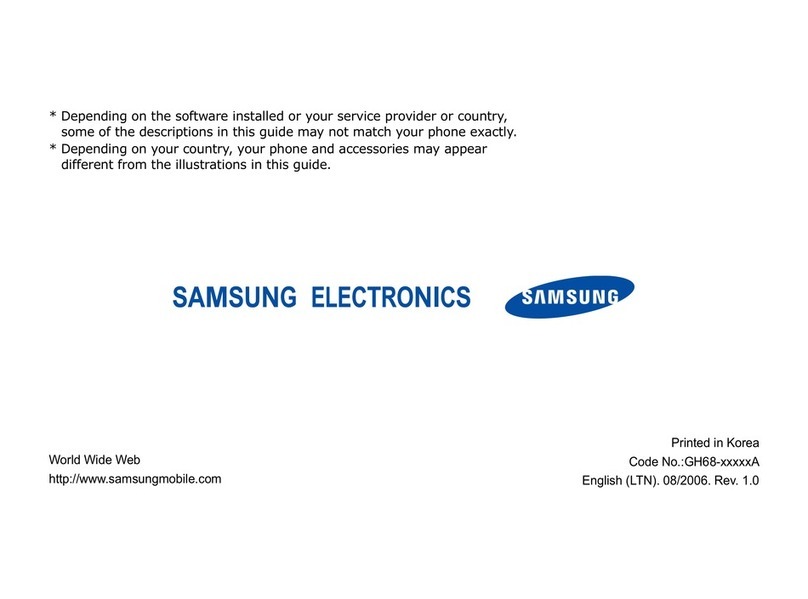 Samsung SGH-E906 User manual Samsung SGH-E906 User manual