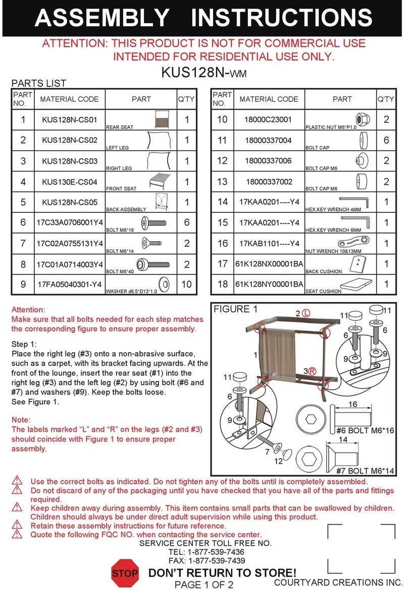 Courtyard Creations KUS128N-WM User manual