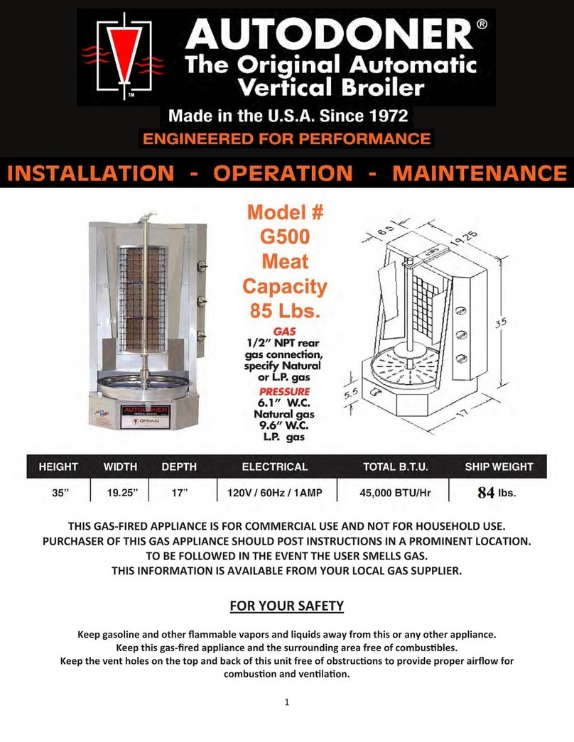 Autodoner G500 Installation operation & maintenance