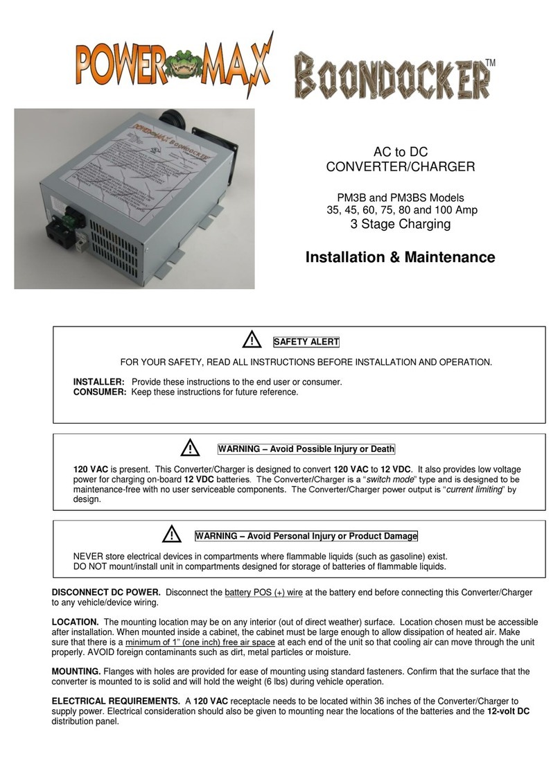 Power Max BOONDOCKER PM3B Installation & maintenance