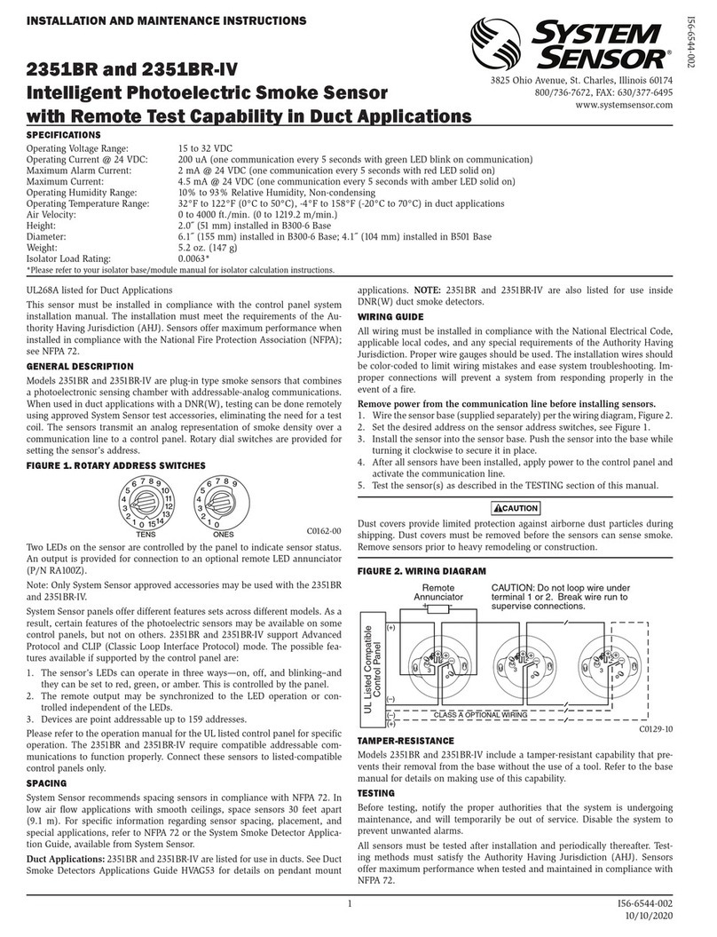 System Sensor 2351BR User manual