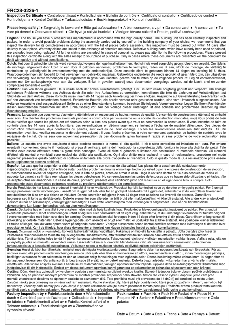 Palmako FRC28-3226-1 User manual