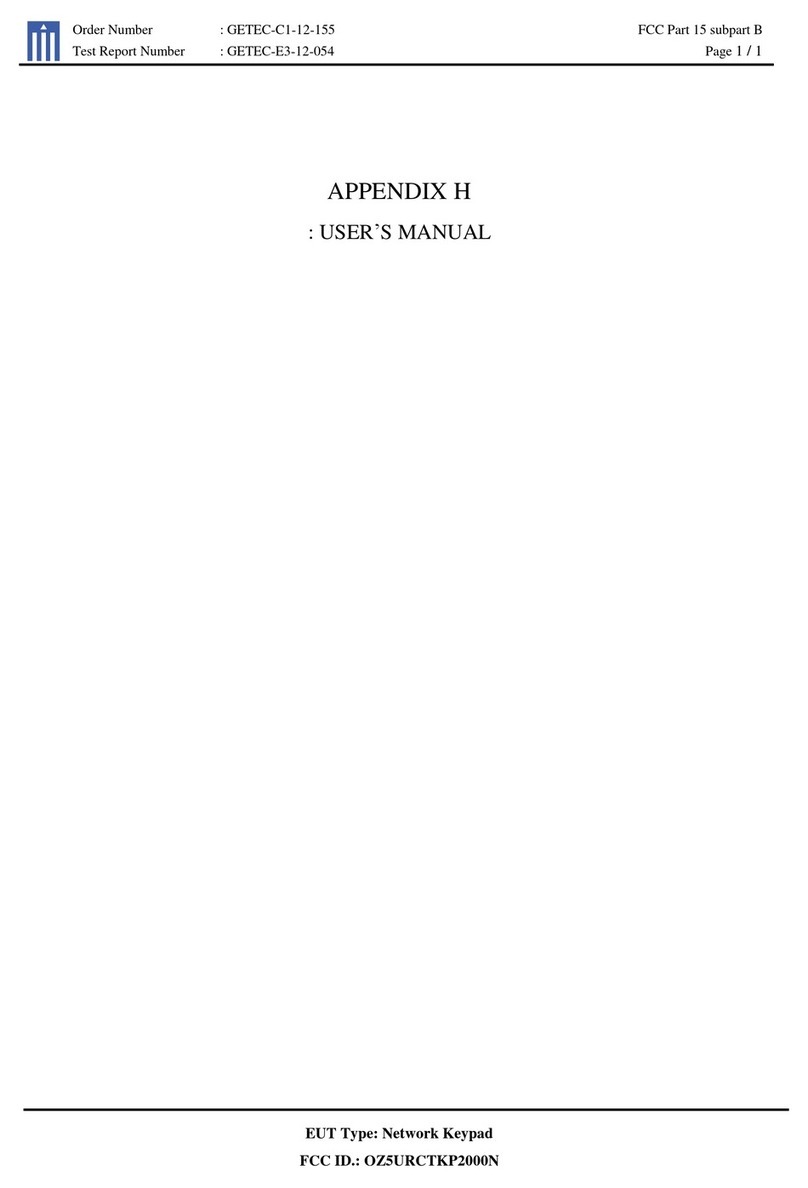 URC TKP-2000N User manual