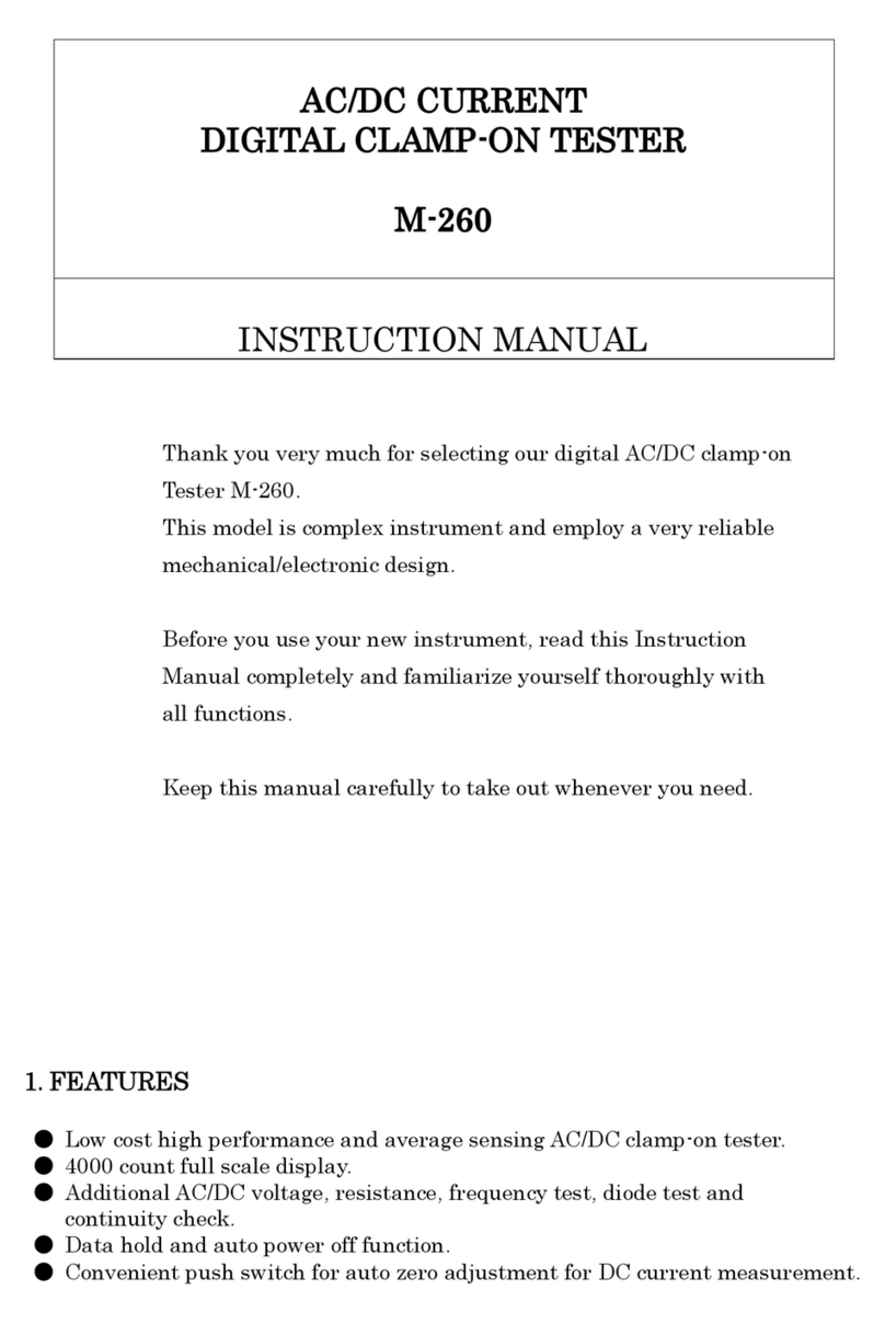 MULTI MEASURING INSTRUMENTS M-260 instruction manual