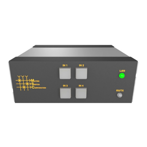 Matrix Switch Corporation MSC-HD41L User manual