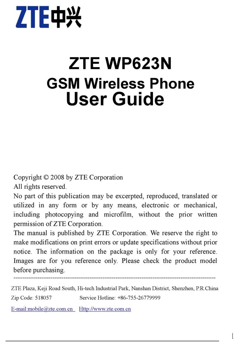 Zte WP623N user guide