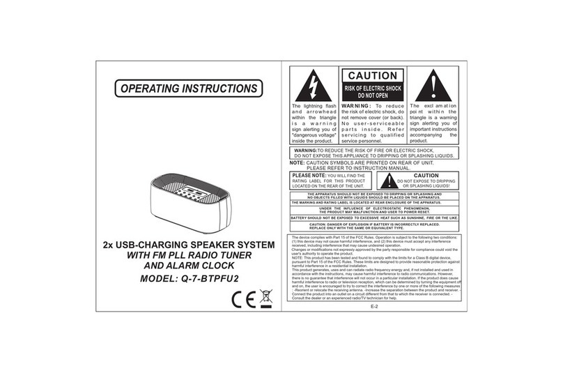 S.E.M. Q-7-BTPFU2 operating instructions