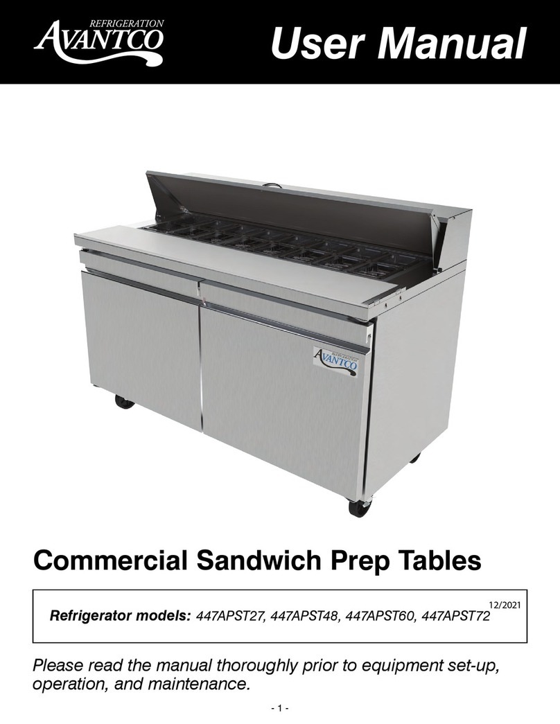 Avantco 447APST27 user manual