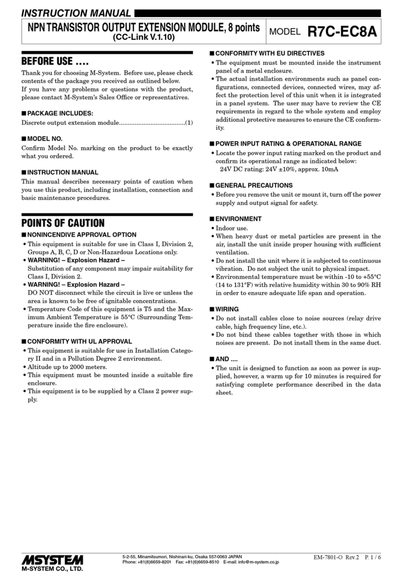 M-system R7C-EC8A User manual